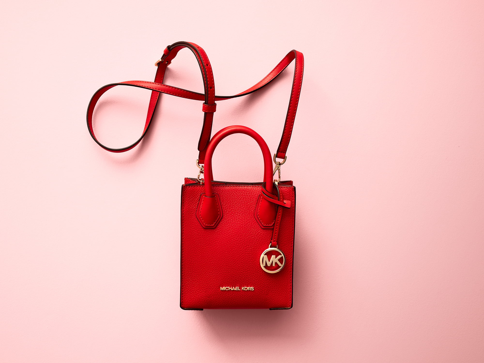 Buy Michael Kors Women Pink MK Monogram Shoulder Bag Online - 698493 | The  Collective