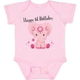 thumbnail image 3 of Inktastic Aditi 1st Birthday Elephant Pink Cute Boys or Girls Baby Bodysuit, 3 of 5