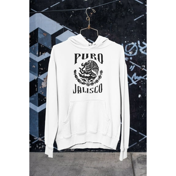 Jalisco Hoodie Sweatshirt For Christmas Gift from Son Aguila Mexican Eagle Hispanic Boyfriend Hecho en Mexico Flag Latino Fathers Puro Cholo