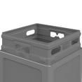 thumbnail image 2 of Commercial Zone 732103 Open-Top Square 42 Gallon Waste Trash Container, Gray, 2 of 4