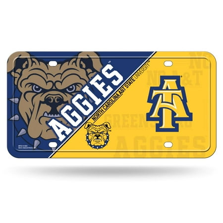 North Carolina A&T Aggies NCAA 12x6 Auto Metal License Plate Tag CAR TRUCK