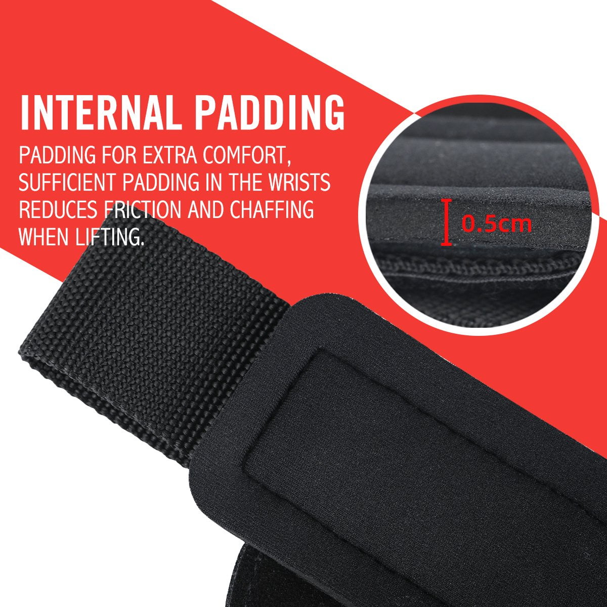 OHMY FIT Weight Lifting Grips Workout Pads With Adjustable Wrist Straps, Support Wraps for Power Lifting Pull Up Fitness Gym, Kettlebells and Cross Training for Men and Women