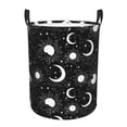 thumbnail image 6 of Lsque Crescent and Stars pattern Laundry Hamper Basket, Tall Woven Rope Hamper Basket for Clothes, Lightweight Storage Basket, Collapsible Waterproof-Small, 6 of 8