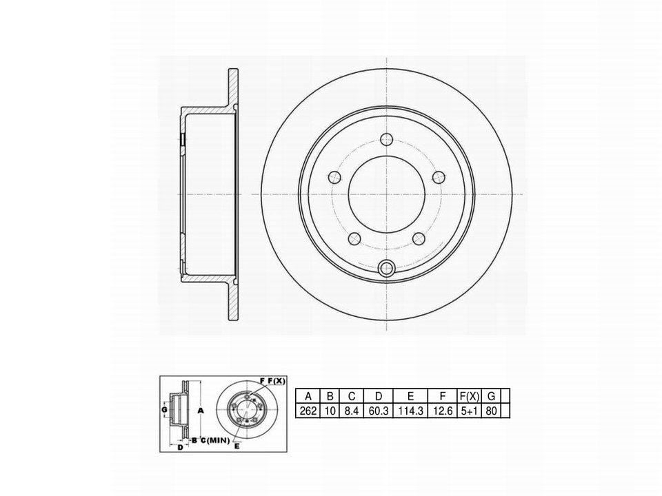 Winstop Brake Rotor, Rear WS239277, Dodge Caliber 2012-2007
