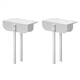 thumbnail image 1 of 2X Cerradura Puerta Plegable Metal - Cerradura Puerta Armario Plegable Ajustable (Se Adapta Puertas Plegables 0,6 A 2 Pulgadas)Cerradura de Seguridad para Niños con Puerta Plegable, 1 of 5