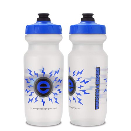 NGN Sport – High Performance Bike Water Bottles – 21 oz | Clear  Blue (2-Pack)