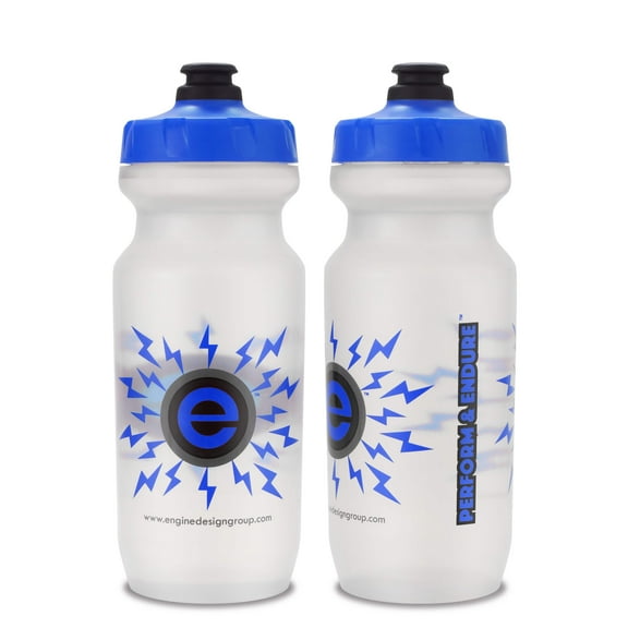NGN Sport – High Performance Bike Water Bottles – 21 oz | Clear  Blue (2-Pack)