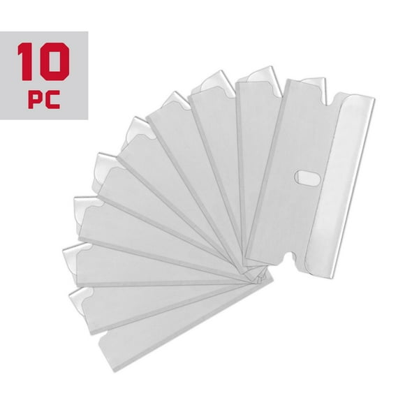 Swiss Tech Razor Blades - 10 Pack, Scraper blades 10pc