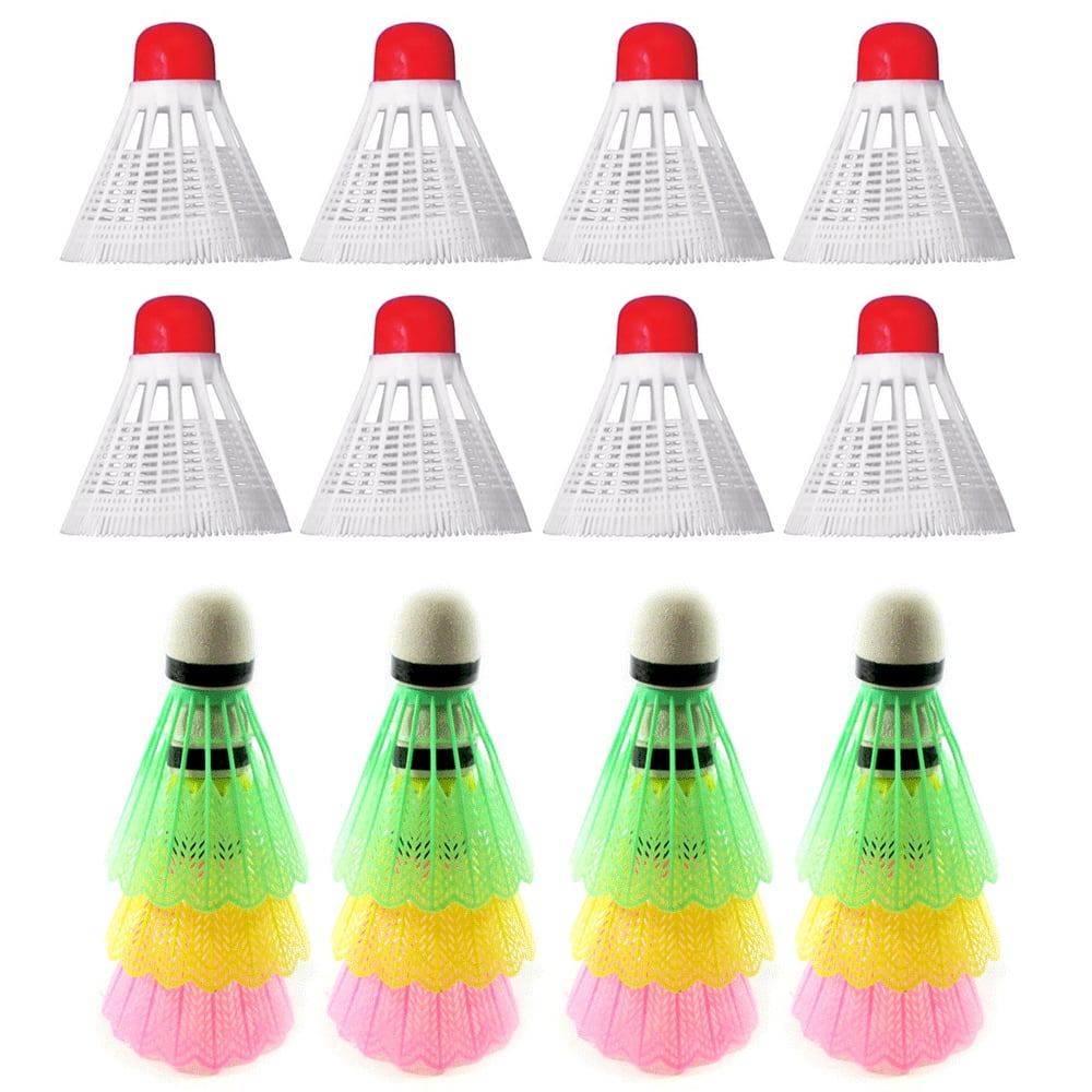 24PC Speed Training Sport Nylon Feather Shuttlecocks Birdies Badminton