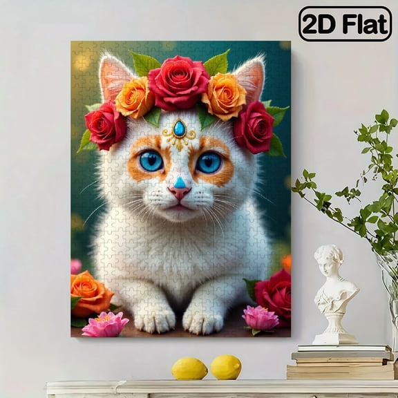 500-piece jigsaw puzzle - Colorful Cats.