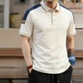 thumbnail image 2 of IhhxPro Big and Tall Men's Short Sleeve Moisture-Wicking Collared Shirt Contrast Shoulder Performance Summer Casual Athletic Fit Quick Dry Golf Outdoor M-4XL, 2 of 7