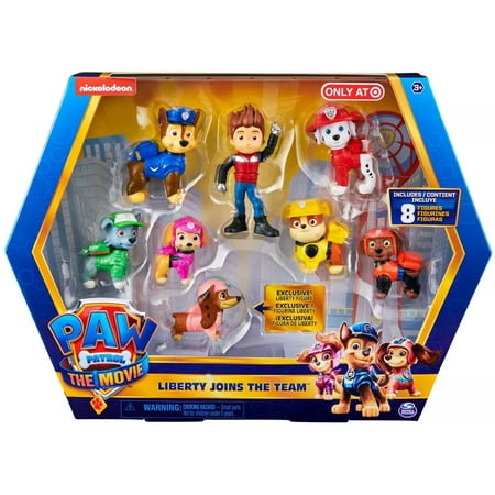 Paw Patrol The Movie Liverty Joins the Team Figure 8-Pack