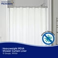 thumbnail image 3 of Kenney Microban Protected Heavyweight PEVA Shower Liner, 70" W x 72" H, White, 3 of 8