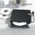 thumbnail image 3 of Multifunctional External CD/DVD Drive Burner Black with SD/TF & USB3.0 Slots Optical Drive for PC Laptop, 3 of 5