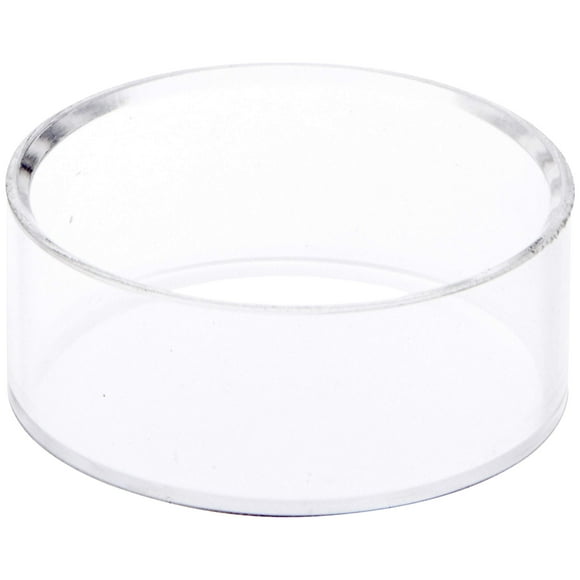 Plymor Clear Acrylic Beveled Egg, Marble, Ball or Sphere Display Holder Stand, 1" H x 2.5" W (12 Pack)
