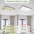 thumbnail image 5 of Marble Yellow Magnetic Fluorescent Light Covers for Ceiling Lights 2x4Ft, Modern Abstract Ink Painting Luxury Office Classroom Kitchen Drop Ceiling Light Covers Lighting Filters Shade Panel 3 Packs, 5 of 9
