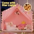 thumbnail image 4 of Carpa de juegos para niños SISTICKER para interiores con tapete y luces en forma de estrella, 4 of 7