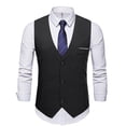 thumbnail image 1 of Men Suit Vest Sleeveless Tuxedo Waistcoat, 1 of 2