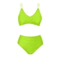 thumbnail image 3 of BeAi Swim Suits for Women 2025 Two Piece Womens Bathing Suits One Piece Strapless Ladies Swimwear Two Piece for Older Women Beachwear Outfits for Women 2025 Tie Knot High Rise Previous Orders, 3 of 5