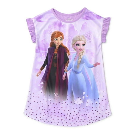 Frozen 2 Toddler Girls Short Sleeve Nightgown Pajamas