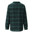 thumbnail image 6 of Gifts for Mom,AXXD Casual Loose Plaid Long Sleeve Button Cardigan Sweater Tanks for Lady Clearance Green Size 12, 6 of 7