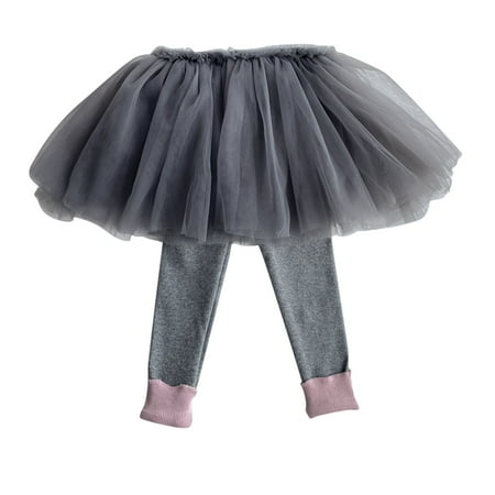 

TAIAOJING Toddler Kids Boys Girls Soild Mesh Tulle Skirt Dance Leggings Pants Fashion Clothes 12-18 Months