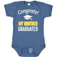 thumbnail image 3 of Inktastic Congrats My Brother Graduated with Cap Boys or Girls Baby Bodysuit, 3 of 5