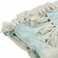 thumbnail image 4 of HomeRoots 516538 Woven Cotton Checkered Throw Blanket, Blue & White, 4 of 5