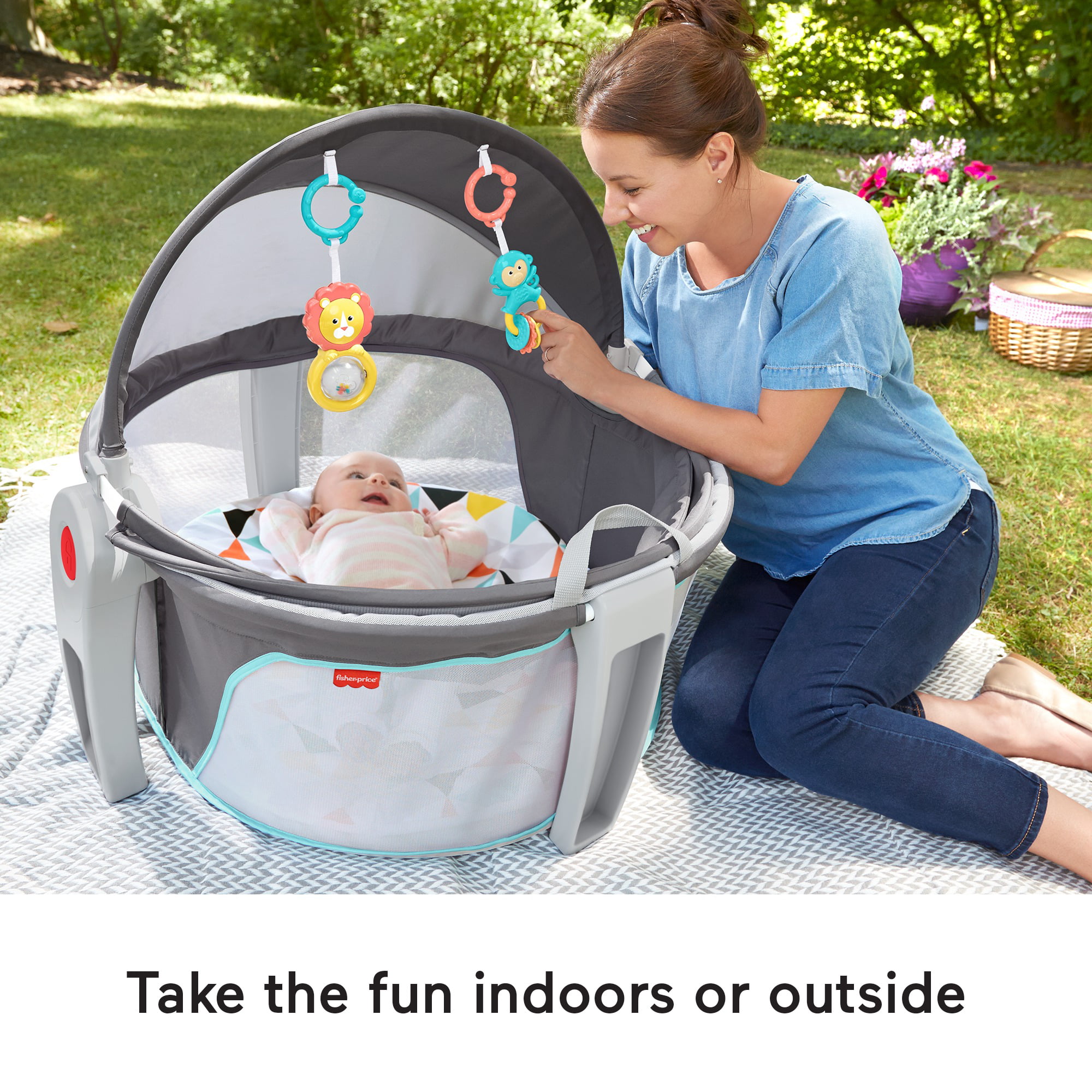 Rosy Windmill Fisher-Price On-The-Go Baby Dome 