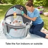Fisher-Price On-the-Go Portable Baby Dome with 2 Removable Toys, Windmill
