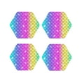 thumbnail image 2 of Disketp Rainbow Scales2 Funny Coasters,4 Pcs Leather Coasters With Holder, Perfect Housewarming Hostess Gifts,Protect Furniture From Water Marks Scratch And Damage, 2 of 9