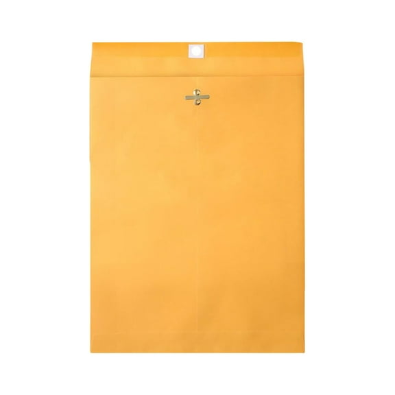 30Pcs Thickened Kraft Mailing Envelopes With Metal Clip Large Capacity Document Envelope for School Office Supplies