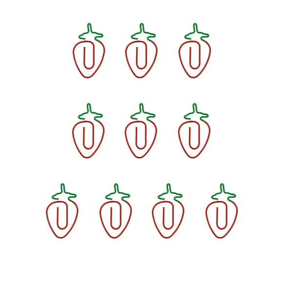 Conjunto de Clips de Papel Metálicos Coloridos, Paquete de 10 Marcadores Decorativos con Forma de Frutas y Animales, Sujetadores de Documentos Antideslizantes para Organización de Oficina y Regalo