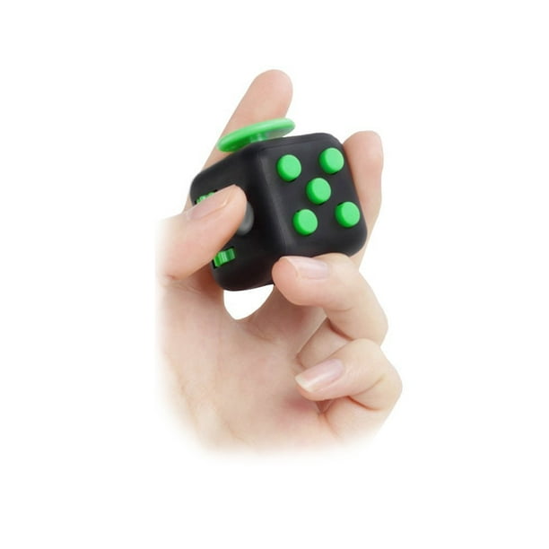 Fidget Cube with Case and Mesh Hand Toy Relieves Stress (Black Walmart.com