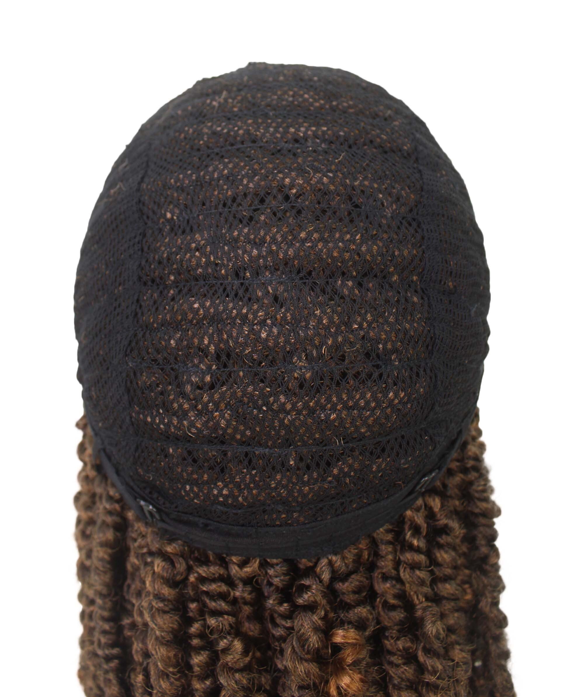 LUXLUXE 16″ Synthetic HD Lace Passion Twist Wig — Loose Curly Medium Length Springy Curls for Party, Wedding & Daily Wear