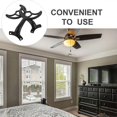thumbnail image 4 of Ceiling Fan Blades Arm, 2pcs Fan Blade Replacement Arms Black Fan Blade Support for Replacing The Worn Fan Blades to Keep The Balance of The Ceiling F, 4 of 4