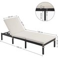 thumbnail image 3 of Boutique Home Sun Lounger Chair With Reclining Backrest, 3 of 5
