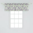 thumbnail image 2 of Ambesonne Lavender Window Valance, Fresh Herbs Botanical, 54" X 18", Pale Sage Green Violet, 2 of 3