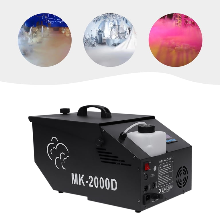 Low-Lying Fog Machine 1200W With Remote - 5000CFM DJ Stage Smoke Effect For Halloween & Weddings