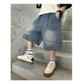 thumbnail image 5 of Boys Denim Shorts Fashion Loose Elastic Waist Pocket Jean Shorts Boys Summer Clothes Teen Boys Clothes 10-12 Years Boys Clothes, 5 of 7