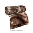 thumbnail image 3 of Rich Coffee Premium Fleece Throw 150x200cm Reversible Ultra-Soft Design Compact Foldable Winter Essential, 3 of 6