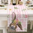 thumbnail image 1 of DFC Easter Bunny Egg Pattern Linen Print Kitchen Dining Room Insulated Decorative Placemat（J）, 1 of 6