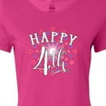 thumbnail image 4 of Inktastic Happy 4th- Fourth of July Firework Women's T-Shirt, 4 of 5