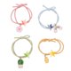 thumbnail image 1 of 4pcs Girl Cabello Bays Elegant Hair Ropes Scrunchies Cabeza de la cabeza Bandas de goma, 1 of 5