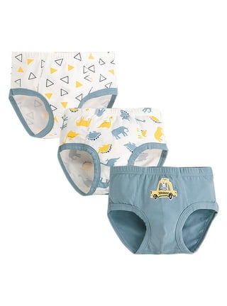 Toddler Kids Underwear 3pcs Baby Pants Soft Underpants Briefs Car Cartoon  Print Baby Pants Head Little (K, 2-3 Years)