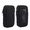 Black, variant on Dual compartment eyewear case, storage case for sunglasses and prescription glasses, 2-in-1 protective pouch, waterproof and shock-resistant, with neck-strap or waist-strap design Black