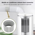 thumbnail image 6 of Yajisi Portable AC Exhaust Hose Coupler CW/CCW Thread, 150mm Universal, Leak‑Free, Scratch‑Resistant ABS, Left & Right Rotation, 6 of 9
