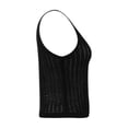 thumbnail image 2 of Ropa Playa Ocean Pacific para Mujer Blusa Corta Tejida Sin Manga Cuello V Negro Talla CH, 2 of 4