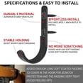 thumbnail image 4 of 2 pcs Horizontal Metal Rack and Hooks Hangers , Wall Mount Storage Black ,Rack Wall Mount for Hanging & Storin, 4 of 5