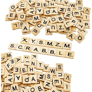 TSV Wood Letter Tiles, 200pcs A-Z Capital Letters, Scrabble Tiles for  Crafts, Wooden Letters Scrabble Letters Education Games and DIY Wood Tile  Game Wall Decor 